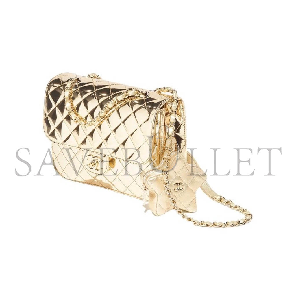 Ch*el 24c backpack & star coin purse as4649 (23.5*18.5*8.5cm)